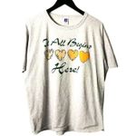 90s Vintage It All Begins Here T Shirt Single Stitch USA Volleyball Varsity Size XL Photo 0