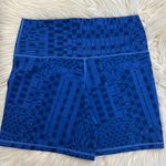 Aerie Offline Goals Shortie Shorts – Blue Pattern, XL Photo 1