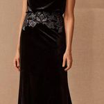 Tadashi Shoji NWT Josepha Dress Size 16 Black Velvet Gown Photo 0
