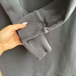 American Giant Moto Hoodie Dress Black Sweatshirt Pullover Tunic Size Large Photo 5