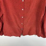 Christian Dior Vintage Seperates Womens Red Polka Dot Silk Top Size 14 Designer Photo 6
