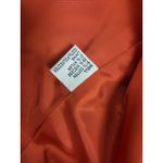 Talbots  Italian Fabric Embroidered Orange/Salmon Light Jacket Collar-less 18 Photo 3