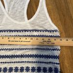 Sam Edelman Blue White Embroidered Tank Top Shirt size XS Photo 5