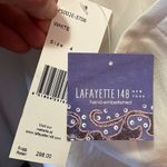 Lafayette 148 New York White Linen Hand Embellished Skirt, NWT Size 4P Photo 5