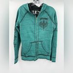 Affliction  Women's Saint's Parade Reversible Zip-Up Jacket Y2K Size Small Photo 1