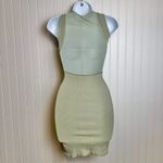 Free People Intimately green bodycon dress sleeveless mesh detail size XS/S E7 Photo 5