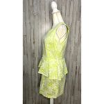 Romeo + Juliet Couture Women's Floral Peplum Dress Yellow Size Medium Photo 4
