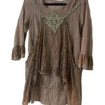 Pretty Angel tunic top lace accents sz Small Photo 0
