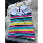 Anne cole NWT’s  Colorful Striped Womens Tankini Swimwear Top Photo 1