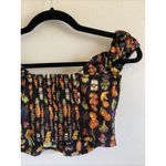Urban Outfitters Outfitters UO Black Fruit Vegetable Selena Printed Corset Top Shirt Small Photo 5