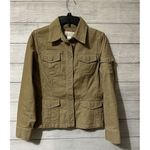 Jones New York Jacket Womens Small Brown Stretch Pockets Cotton Blend … Photo 5
