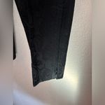Chico's Chico’s Black Floral Lace Jacquard Knit Stretch Cropped Ankle Pants 3 XL/16 Photo 7