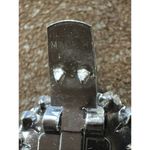 Bluette Made In France Shoe Clips Silvertone Rhinestones 1 inch Silver Photo 5