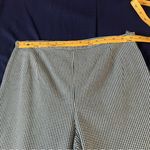 Petite Sophisticate  Gingham‎ Stretch Cotton High Rise Embroidered Crop Pant 10 Photo 9