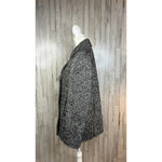 Preston & York Women's Black Tweed Wool Blend Double Breasted Pea Coat Size 16 Photo 3