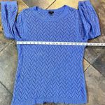 Talbots Petite XL Chevron Knit Periwinkle Top Photo 5