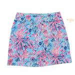 Lilly Pulitzer  NWT Monica luxletic gold athletic skort seek and sea golf 6 Photo 1