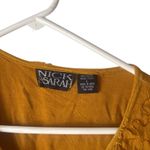 Nick & Sarah Vintage 90s Large Yellow Embroidered Grunge Boho Button Up Top Photo 5