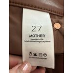 MOTHER THE MID RISE DAZZLER ANKLE Pants Size 27 Brown Faux Leather New #X1 Photo 8