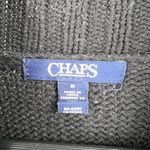 CHAPS Ralph Lauren  Skier Sweater Black Knit Relaxed Fit Womens Medium Photo 3