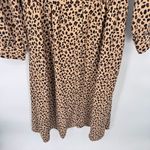 J.Crew Mob Wife Button Front Dress Womens size 2 Leopard Print Polyester NEW Photo 2