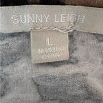 Sunny Leigh Womens Stretch Cheetah Print Top 3/4 Sleeve Square Neck Mobwife Sz L Photo 5