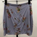 Reformation Veranda Silk Melba Purple Floral MIni Skirt Size 0 Photo 2