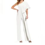 Venus White One-Shoulder Jumpsuit Size 14 Photo 8