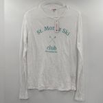 Sundry  Ski Club Long Sleeve in Optic White Photo 3