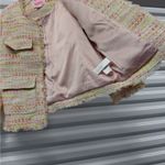 Kate Spade  Womens Blazer Size 8 Tweed Quiet Luxury Parisian Chic Jacket Coquette Photo 10