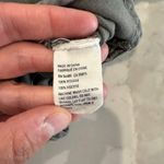 American Eagle Boyfriend Fit Long Sleeve Button Up Shirt Womens Small Green/Gray Photo 4