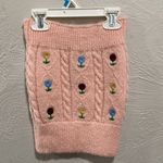 ZARA  floral embroidered cable knit tube top size small Photo 2