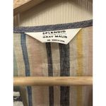 Splendid X Gray Malin Playa Caftan Maxi Dress Linen Blend Boho Beach Size XS Photo 3