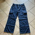 Loft High Rise Wide-Leg Cargo Jeans NWT Photo 0