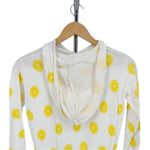 AQUA Lemon Slice Print Hooded Sweater Bloomingdale’s Exclusive size XS NWT White Photo 5