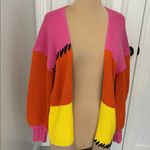 Kerri Rosenthal Alaina Duster Multicolor Cabin Stripe Pink Photo 5