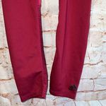 Adidas Climalite leggings ankle red S pockets wide waistband pocket Photo 2