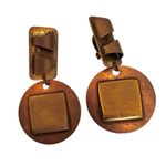 BAER SF ā Vintage Brutalist Copper & Brass Sculptural Clip Photo 9