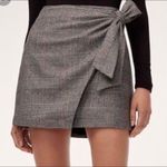Aritzia Wilfred Dorine Front Wrap Wool Blend Mini Skirt Photo 0