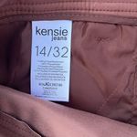 Kensie New  jeans Vegan Leather/Faux Leather Pants crop ankle Redwood Photo 1