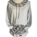 Black Swan Light Gray French Terry Sweatshirt Size Small Hoodie Kangaroo Pocket Photo 4