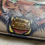 Michael Kors One Hot Kitten Hand Painted MK Wallet EUC Tan Photo 4