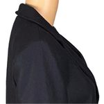 L.L.Bean 100% Wool black Twill Tweed 2 button classic blazer Size 8 Petite EUC Photo 4