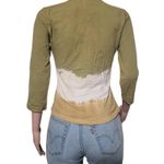 Pulp women's wrap over 3/4 sleeve tea leaf bronze shirt M Multiple Size M Photo 2