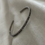 Adjustable silver mantra bracelet Photo 4