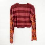 Free People NWT  Jamie Patchwork Print Top XS Photo 2