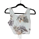 Volcom Coco Ho Tieback Cami Hawaiian Tropical Flower Floral Crop Top Small 4 6 Photo 6