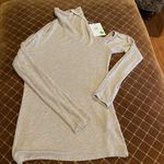 Elan NWT  Boutique One Cold Shoulder Cowl Neck Sweater Camel size M Photo 1