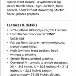 PINK - Victoria's Secret  Pink | XS hoodie zip up sweater Photo 8