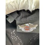 Harley Davidson Women’s Sleeveless Shirt Black Studded Embellished | Size Large Photo 3